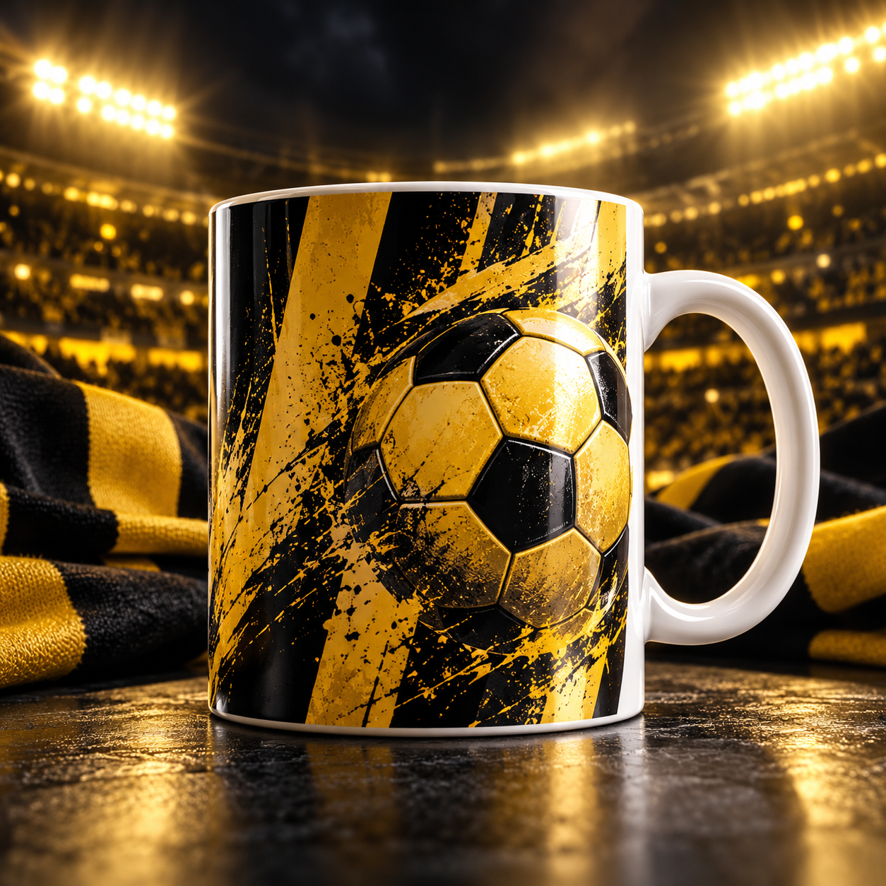 Tazas de fútbol 11 oz para hinchas de Peñarol