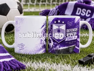 Taza de Defensor Sporting Personalizable (Mod 2)