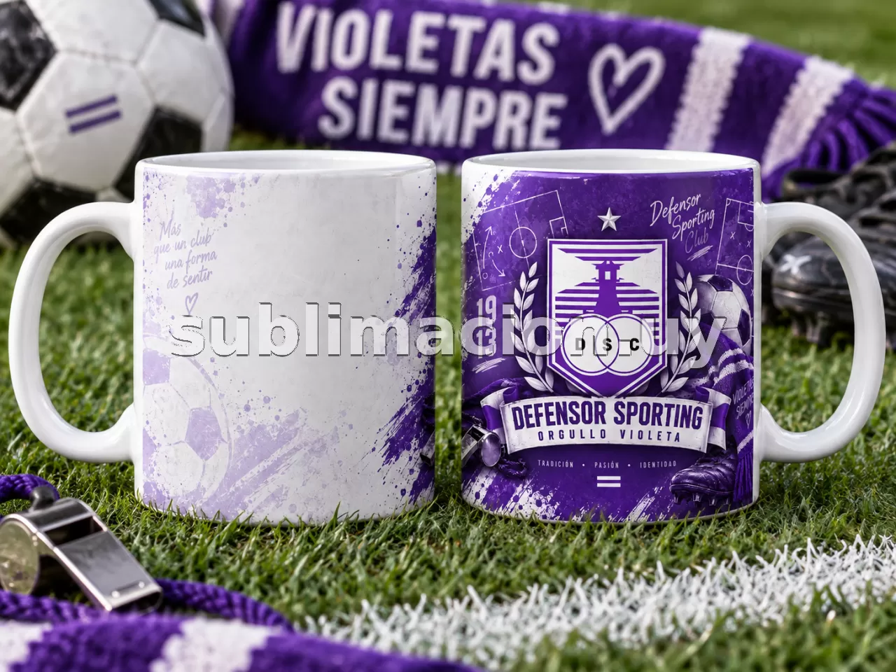 Taza de Defensor Sporting Personalizable (Mod 3)