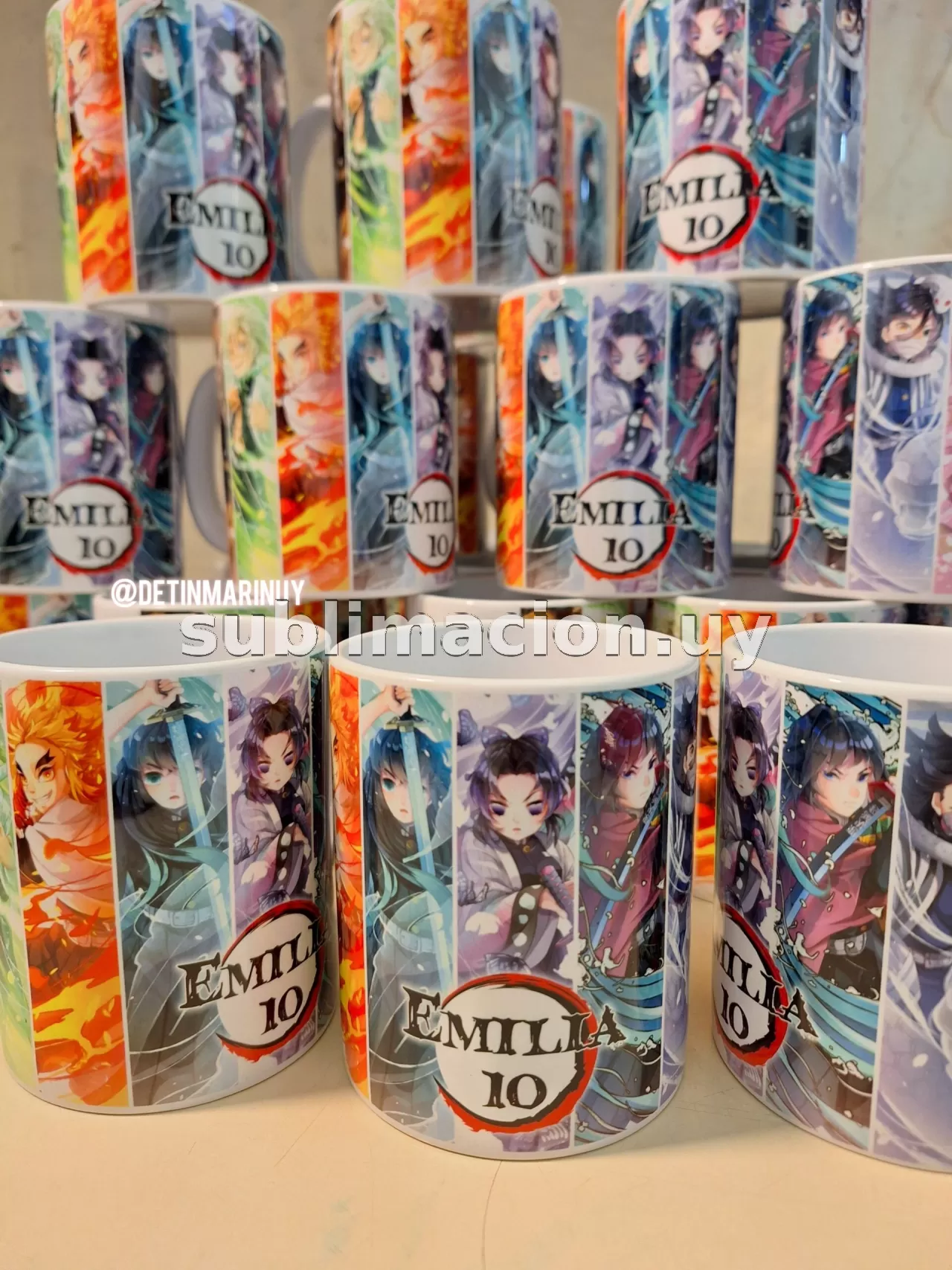 Tazas de Demon Slayer Personalizadas (0412)