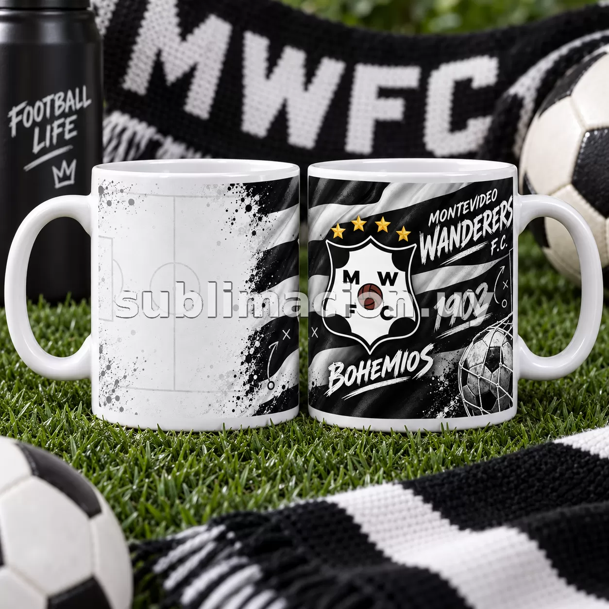 Taza de Wanderers Personalizable (Mod 1)